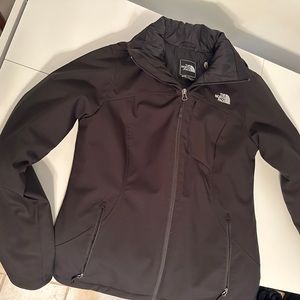 North Face Black Jacket Size Medium never worn, removable hood, quilted inside